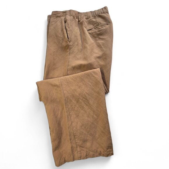 J.Jill Womens Large Wide-Leg Trousers Linen Blend Pants Pockets - Picture 7 of 16